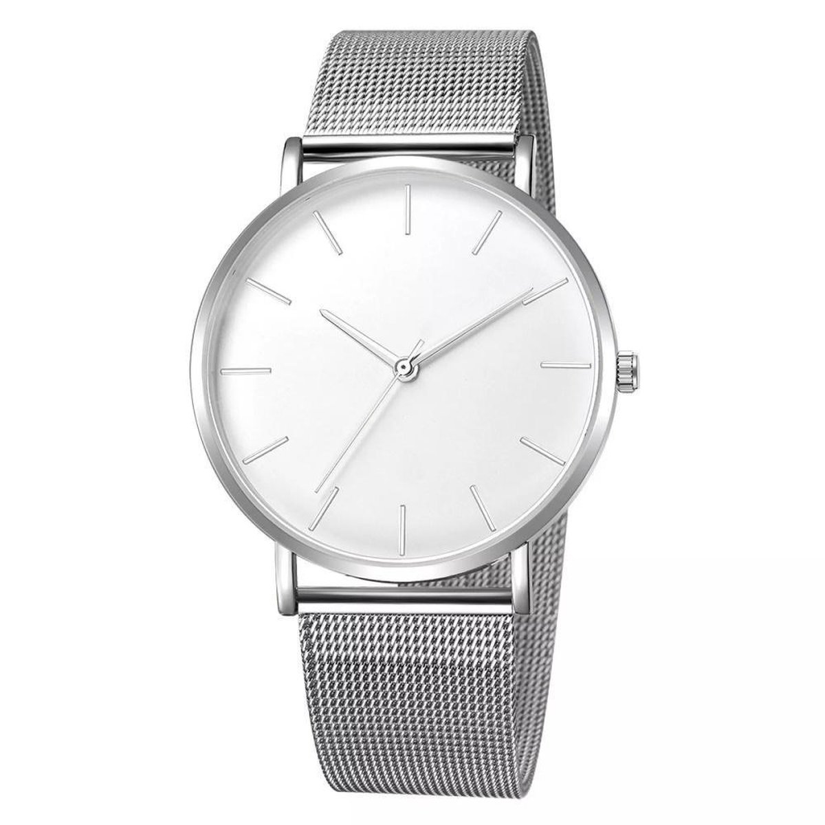 Maxx Mesh Zilver - Wit Horloge | Staal | Ø 40 mm | Fashion Favorite