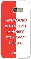 Samsung Galaxy A3 (2017) Hoesje Transparant TPU Case - Feyenoord - Way of life