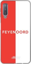 6F hoesje - geschikt voor Samsung Galaxy A7 (2018) -  Transparant TPU Case - Feyenoord - met opdruk #ffffff