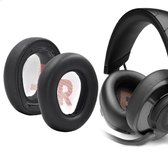 Luxe Lederen Oorkussen Set Geschikt Voor JBL Quantum 800 - Vervangende Koptelefoon Earpads - Oor Kussens - Ear Pads - Oorkussens Met Memory Foam Binnenlaag - Zwart