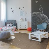 Maan kindervloerkleed - kindertapijt - 135 x 200 cm - wasbaar - zacht - duurzame kwaliteit - speelgoed