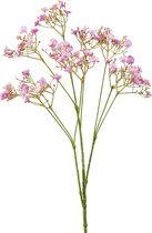 Kunstbloemen Gipskruid/Gypsophila takken fuchsia roze 68 cm - Kunstplanten en steelbloemen