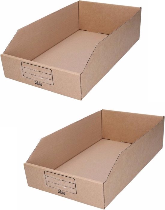 papier Ontkennen verband 20x stuks sorteer/Opslag bakje 25 x 42 cm van karton - Kantoor/magazijn/garage  opslag... | bol.com