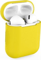 Siliconen AirPods hoesje - AirPods Case - Geel - Geschikt voor Airpods