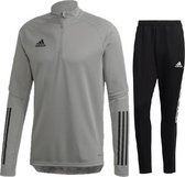 Adidas Trainingspak Grijs Senior - Trainingspak Korte Rits - 1/4 Zip Trainingspak - Trainingspak Grijs - Maat M