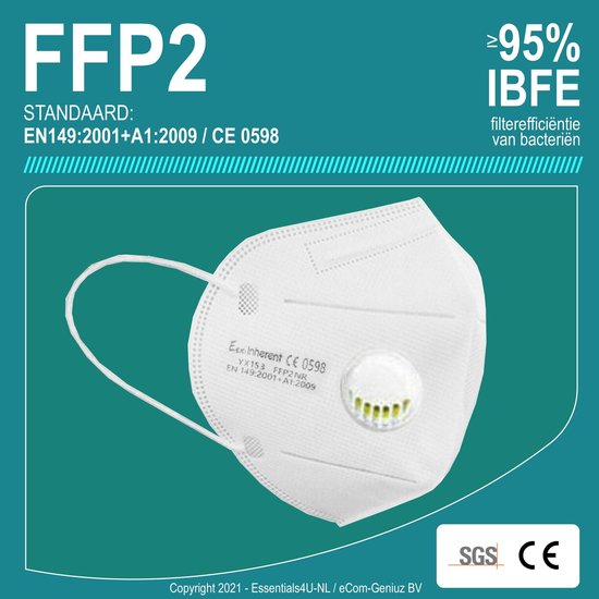 Eexi Inherent FFP2 Stofmasker met ventiel