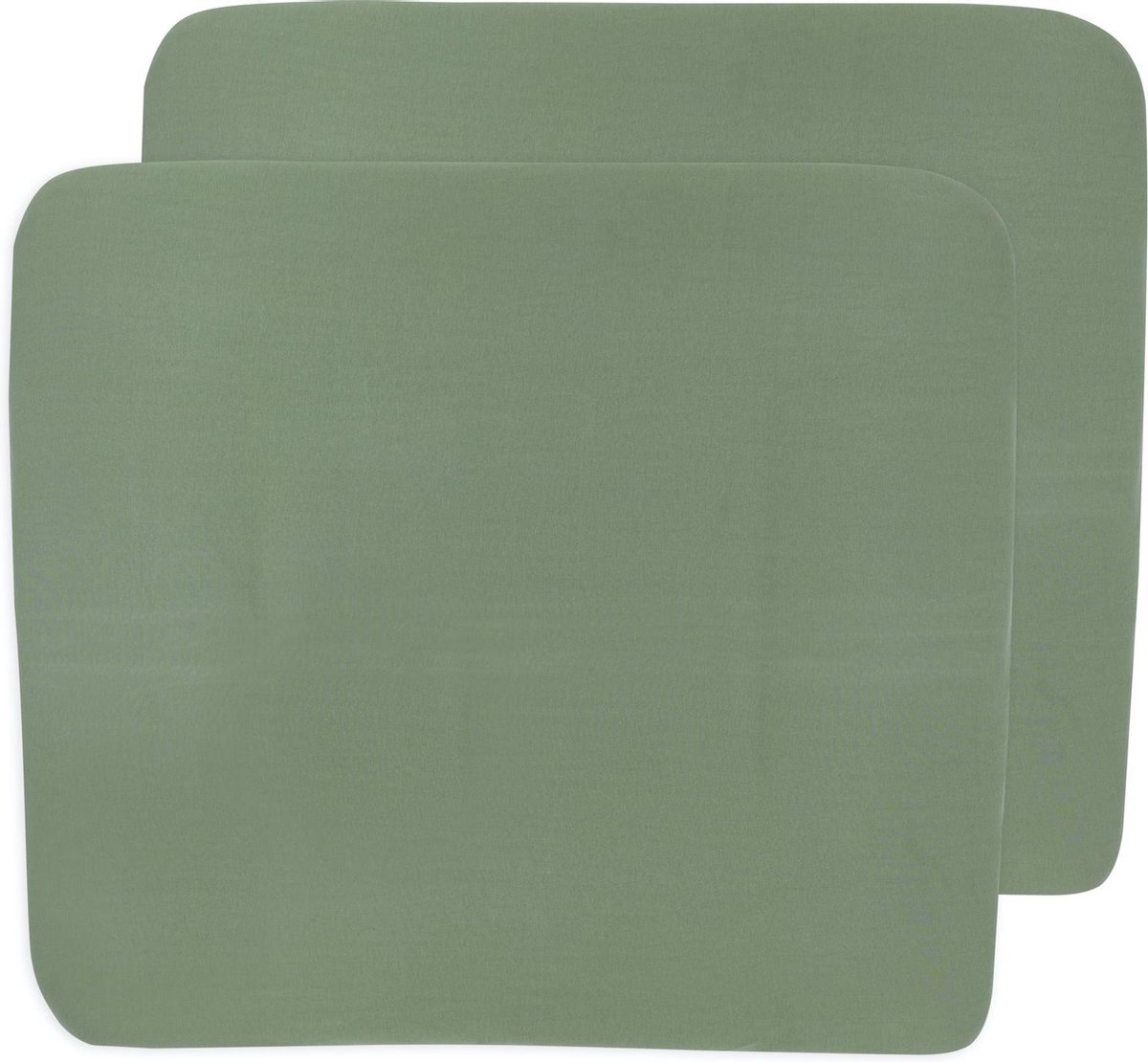 Meyco aankleedkussenhoes 3K 2-pack Basic jersey - forest green - 85x75 cm Meyco aankleedkussenhoes 3K 2-pack Basic jersey - forest green - 85x75 cm