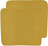 Meyco aankleedkussenhoes 3K 2-pack Basic jersey - Honey Gold - 85x75 cm