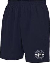 FitProWear Heren Korte broek / sportbroek - Donkerblauw - Maat XL - Sportbroek - Korte sportbroek - Sportshort - Cool Short - Trainingsbroek - Broek Polyester - Sweatshort - Blauwe