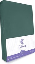 Cillows Premium Jersey Hoeslaken voor Kinderen - 70x160 cm - (tot 20 cm hoogte) - Donker Groen