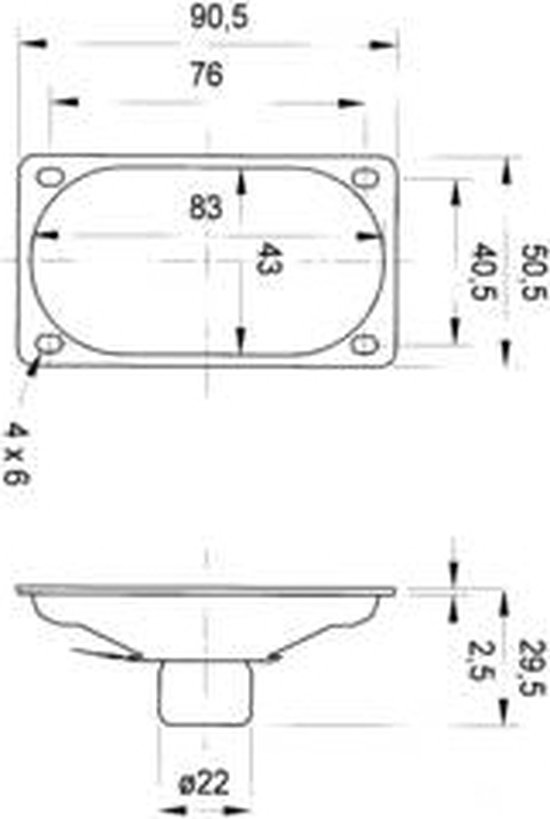 Visaton SC 5.9 ND - 4 Ohm 3.5 inch 9 cm Breedband-luidspreker 3 W 4 Ω Zwart Magnetisch afgeschermd, Ovaal — afbeelding 5