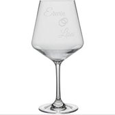 Wijnglas met Naam - Huwelijk - Set - Trouwen - Black Friday 2022 - Sinterklaas - Kerst - Verjaardag - Uniek Cadeautje