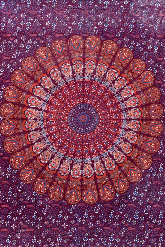 Handvest Alarmerend pauze Mandala doek L ( 210 cm x 135 cm ) | bol.com