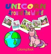 Unicorn Around the World Coloring Book