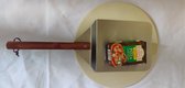 Jemati® Pizzaset - Pizzasteen met Spatel/Schep en pizza meel - 34cm diameter pizzaplaat- Cadeauset Pizza  - Pizza Baksteen - BBQ steen -  Pizzaplaat - Pizzaspatel - Pizzaschep - Pizzasteen - 