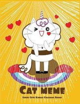 Cat Meme: Super Cute Kawaii Coloring Books