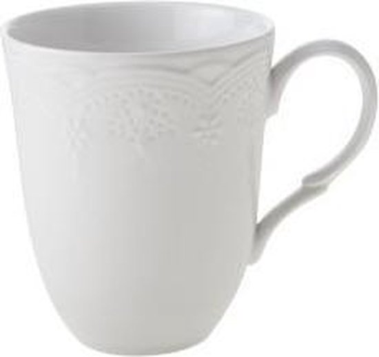 Halve cirkel schrijven aantal Belvedere White Beker D9.4ch11.1cm44cl New Bone China | bol.com