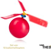 Ballon Helikopter - Speelgoed - Uitdeelcadeautje - Traktatie - Kado - Leuk voor kinderfeestje - Met propeller - Inclusief Ballonnen - Set van 10