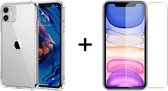 iParadise iPhone 11 hoesje shock proof case transparant hoesjes cover hoes - 1x iPhone 11 screenprotector