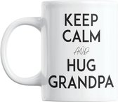 Studio Verbiest - Mok - Opa / Grootvader / Grandpa - Keep calm and hug grandpa  (20) 300ml