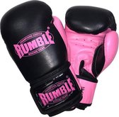 Rumble Ready 2.0 Leer (kick)bokshandschoen Zwart-Roze 6 Oz