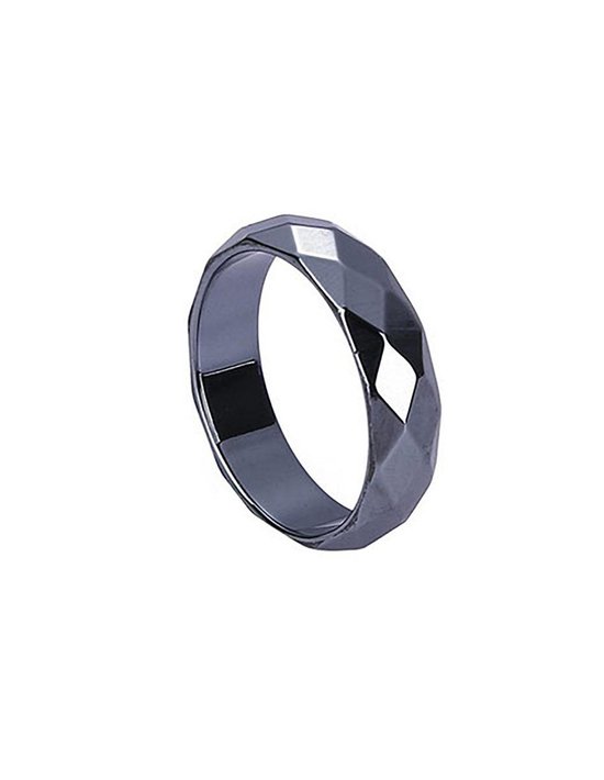 Stones & Bones® Ring Hématite facettée 4 mm taille 18