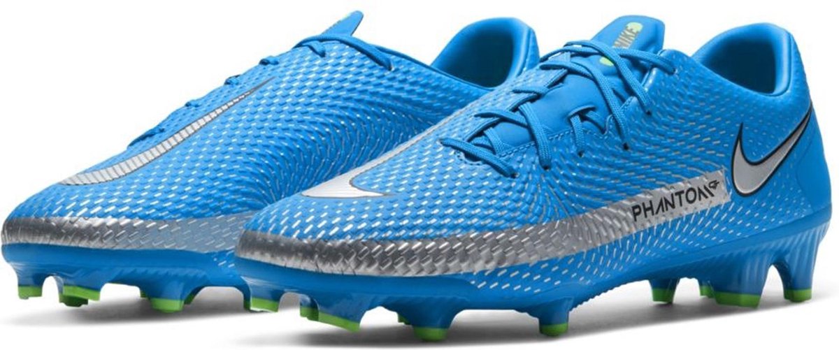 Nike Phantom GT Aademy MG Sportschoenen - Maat 44.5 - Mannen - blauw/zilver/groen  | bol.com