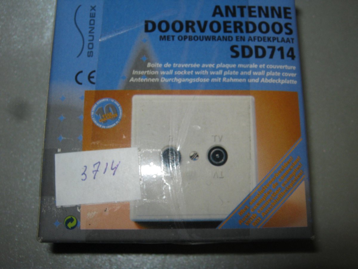 Soundex Antenne Doorvoerdoos