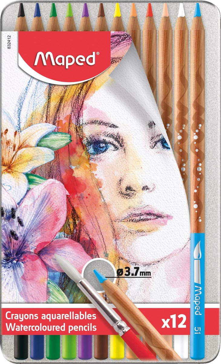 Maped kleurpotloden Artist - aquarel - bliketui x12