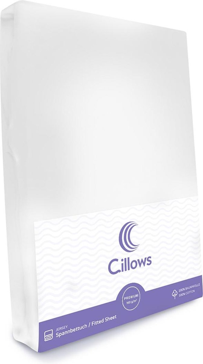 Cillows Premium Hoeslaken - Hoeslaken 70x140 cm - 100% katoen - Wit