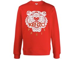Ijver Belang Uitreiken Kenzo Sweater Tiger Rood Maat: XL | bol.com