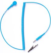 Premium cord 10mm Snap to jack-plug / crocodile clip. 1.8m long