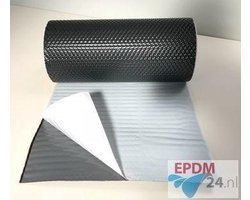 Aluflex loodvervanger zelfklevend 30 cm x 5 meter - antraciet 3D