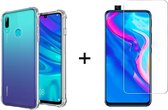 Huawei p smart z hoesje shock proof case hoes hoesjes cover transparant - 1x Huawei p smart z screenprotector