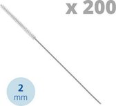 Lactona Interdentaal Ragers - XXX-Small 2mm - Zilver - 200 stuks - Voordeelpakket
