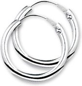 Nana Dames Oorringen ronde buis, 14mm,2mm