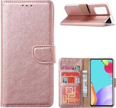 Samsung A32 4G hoesje bookcase Rose Goud - Samsung Galaxy A32 4G portemonnee book case hoes cover