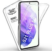 Hoesje Geschikt Voor Samsung Galaxy S21 Plus Hoesje Dual TPU Case hoesje - Galaxy S21 Plus 360° Cover 2 in 1 Case ( Voor en Achter) Transparant