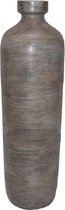 Kazan decoratieve fles grijs bruin industrieel D20 x H60 cm