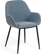 Kave Home - Konna lichtblauwe stoel