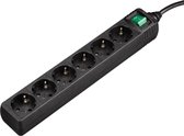 Hama Distribution Panel 6 Sockets With Switch Black 3.0 M