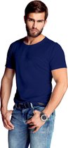 Mewa- T-shirt- James- vegan zijde- donkerblauw S