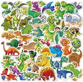 Stickerpakket - Dinosaurussen - 50 stuks - Laptopstickers - Kinderen - Stickers
