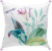 Sierkussen - salonkussen - Kussen met pompons - 40x40x15 cm - polyester bedrukt