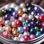 Perles rondes de Luxe WiseGoods - Fabrication de Bijoux - Différentes couleurs - Perle - Glas enduit - DIY - 4MM - 100 Pièces