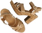 SPROX  dames sandaal beige CAMEL 38