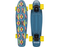 Nijdam FlipGrip Skateboard - Gamester - Blauw/Geel