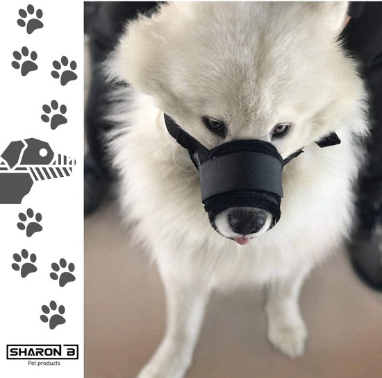 Balacoo Hondenmuilkorf ademend mesh zachte hond mond afdekking verstelbare huisdier muilkorf anti-bijten blaffen en kauwen voor kleine middelgrote honden (M