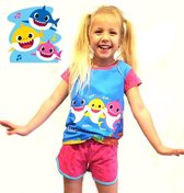 Baby shark - Peuter/kleuter - meisje - shortama - roze - maat 104