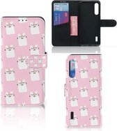 GSM Hoesje Xiaomi Mi A3 Bookcase Valentijn Cadeaus Sleeping Cats